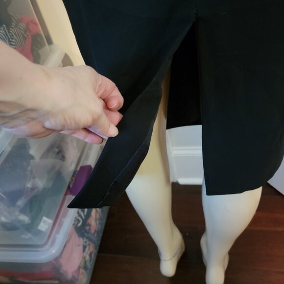 Fabiano Black Below The Knee Pencil Skirt - Picture 7 of 13